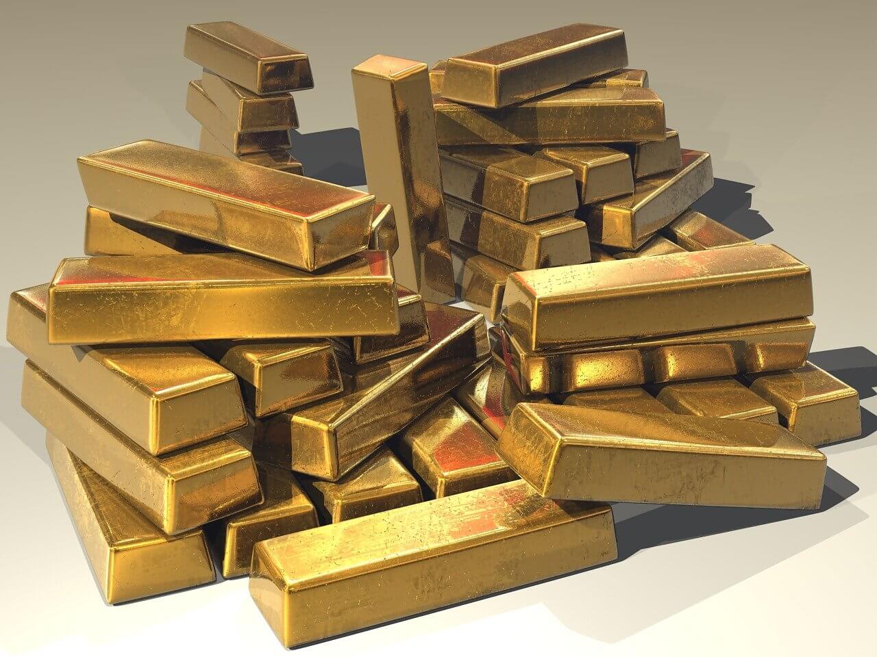 lingotes de oro de inversión